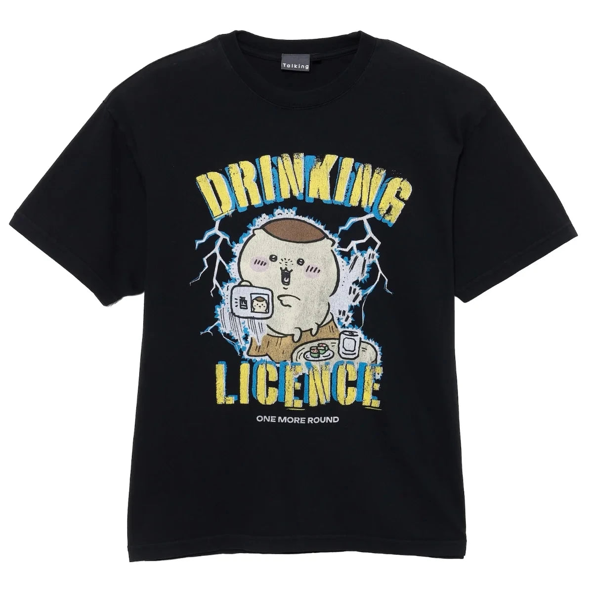 2026 Chiikawa DRINKING LICENSE Summer Parent Child Pure Cotton T-shirt Comfortable, Breathable, High Quality Ins Y2k